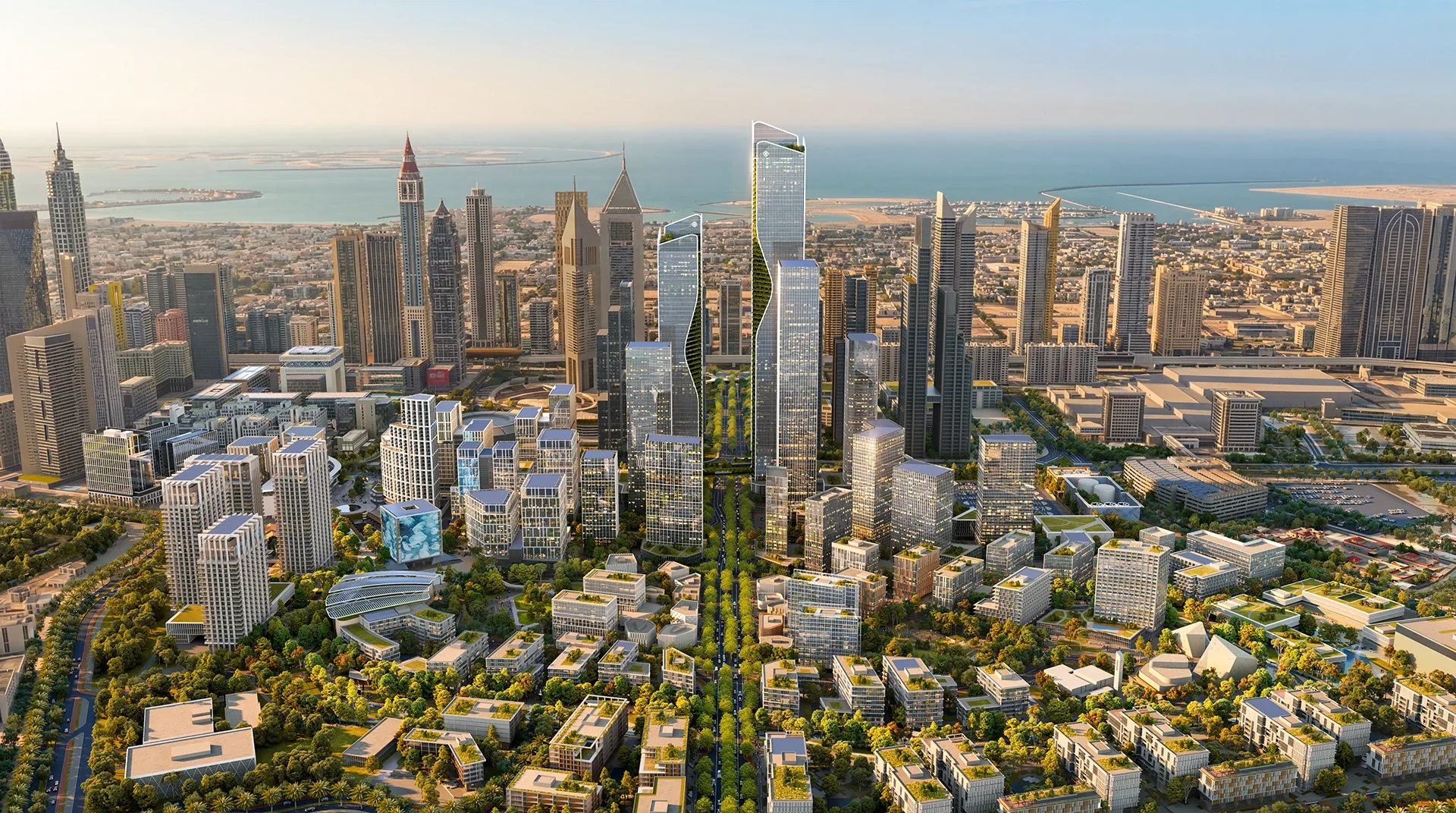 DIFC Zabeel District masterplan aerial