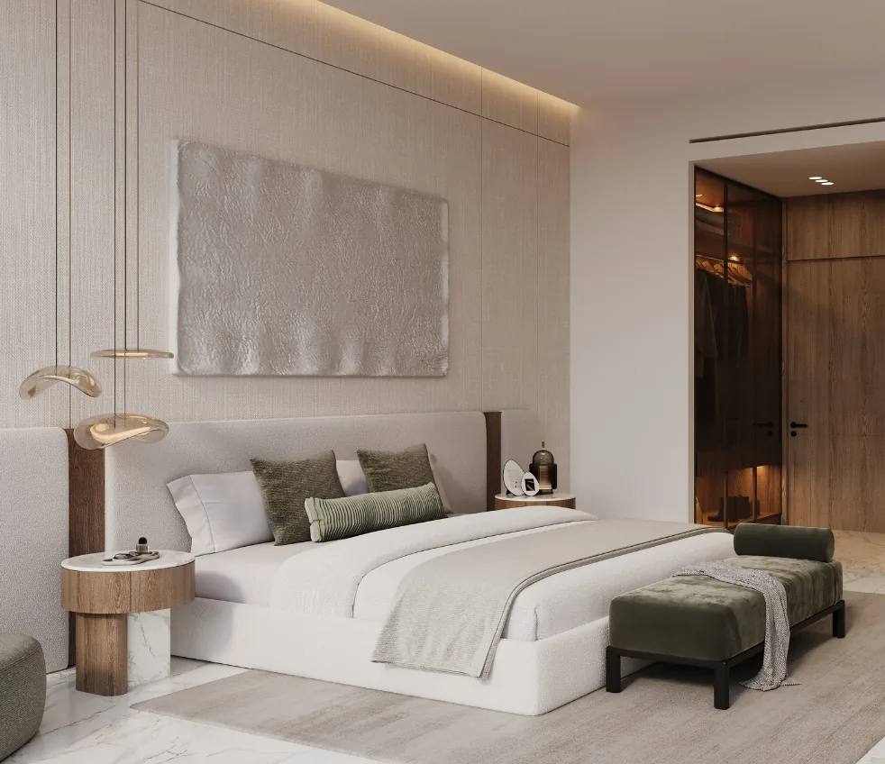 Master bedroom at The Residences DIFC
