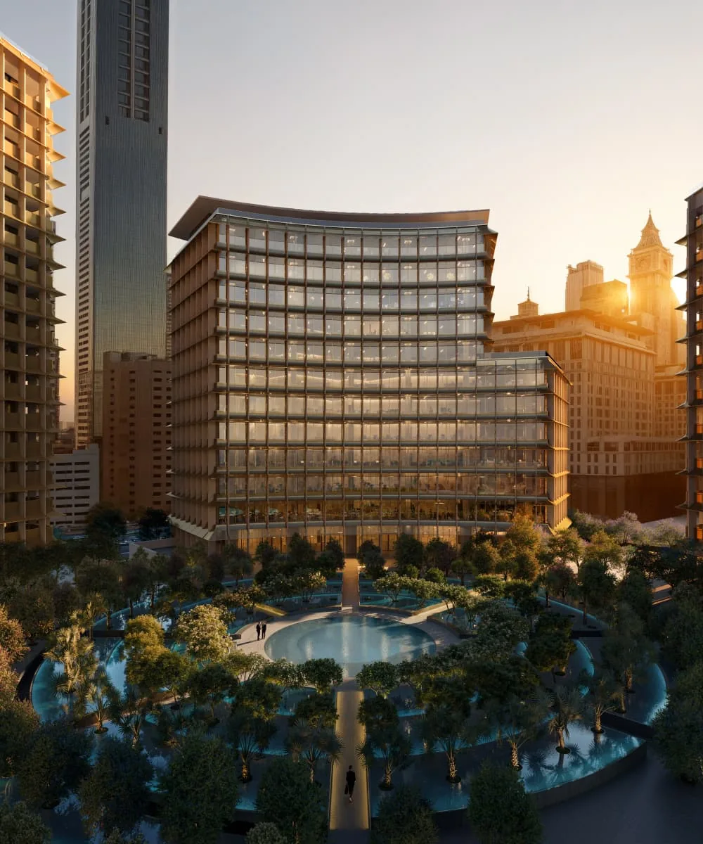 Water Gardens DIFC Grade A office building by David Chipperfield Architects